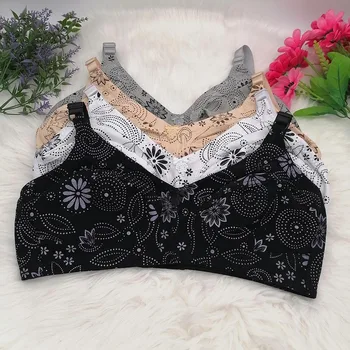 Women's Big Cup Wireless Bra Cotton Full Coverage Underwear Soft With Everyday Comfort 54F 52F 50F 48F 46F 44F 54E 52E 50E C30 1