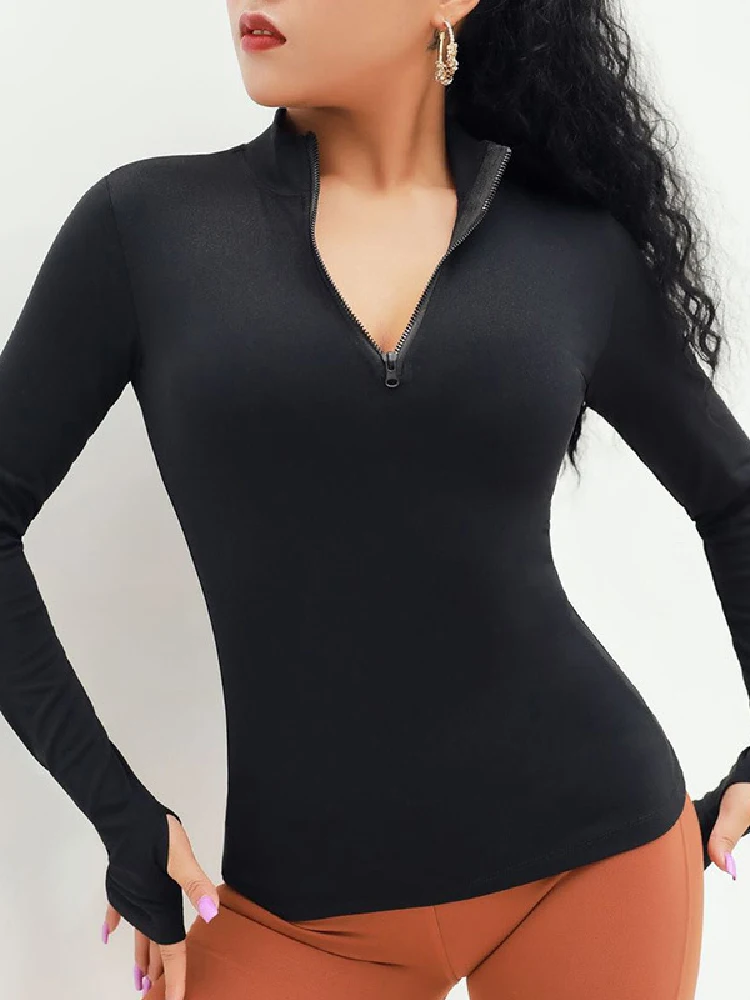 

Новая спортивная куртка для женщин для утреннего бега быстросохнущие топы для фитнеса женский однотонный Тонкий Топ для йоги Женская тренировочная одежда