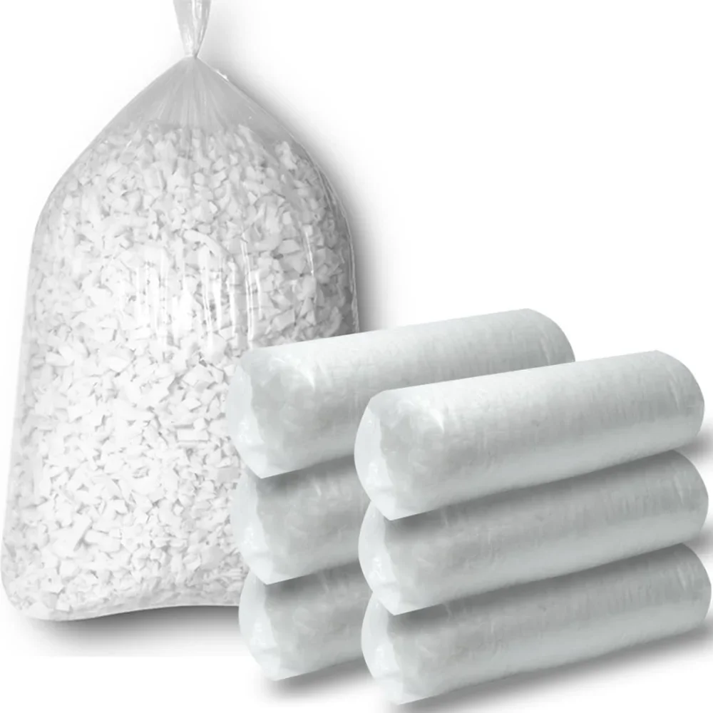 30lbs Shredded Memory Foam Bean Bag Filler bean bag chair with Added Gel Particles-Soft & Convenient for Couch Cushions