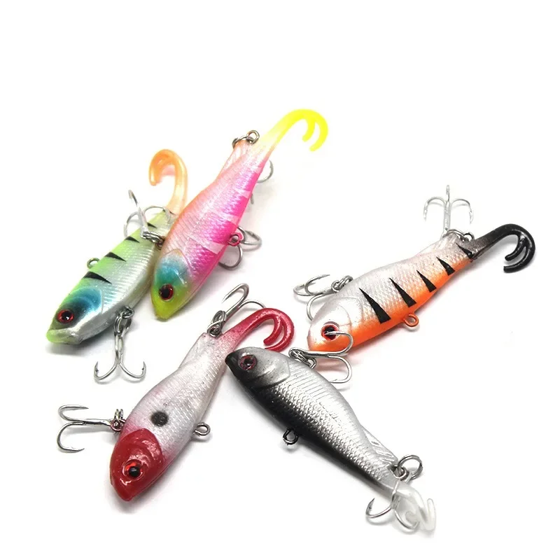 

Рыболовная приманка forktail curlytailed softbore VIB, Мягкая приманка, поддельная приманка, крючок с кровяным пазом и отверстием, белая полоса