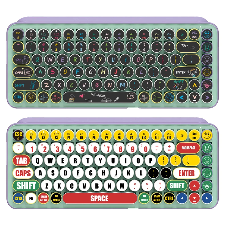 Logitech Pop Keys Keyboard Sticker Girl Cartoon Cute Customized ...