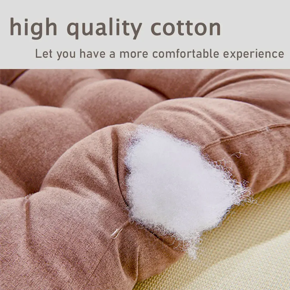 Thick and Soft Pearl Cotton Square Stool Backrest Pillow Home Office Computer Chair Protective Pad Seat Cushion Backrest Cushion