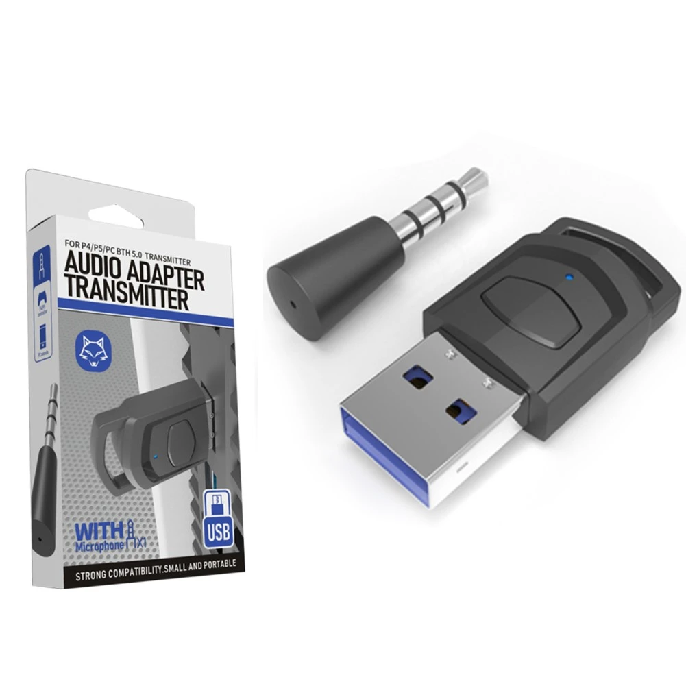 Usb Wireless Adapter Receiver For Ps5 Ps4 Game Console Pc Headset  Bluetooth-compatible Headset Dongle Audio Transmitter - Accessories -  AliExpress