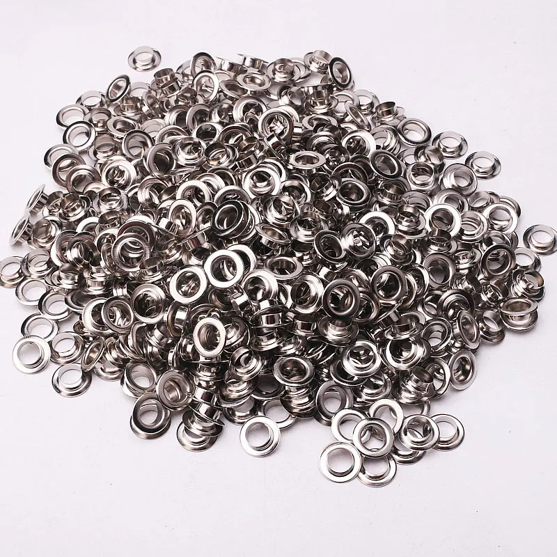 Eyelet Grommet Ring Eyelet Grommet Ring Kit Screw Back Eyelets Metal Eyelet Buttons for Clothes Plating Accessory Handbag Findings 100Sets Factory Direct