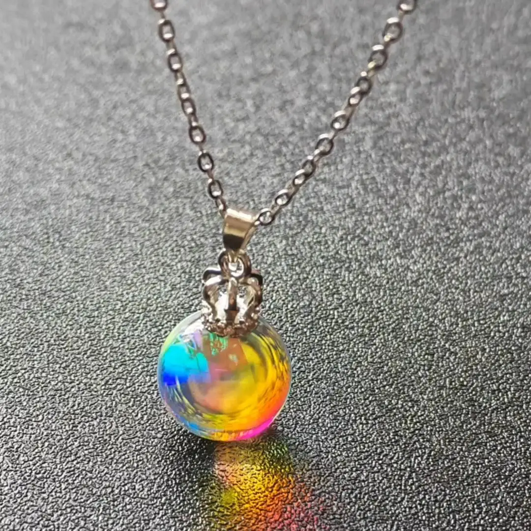 Color Prism DIY Accessories Sun Catcher Colored Crystal Glass Moonlight Gem Replacement Crystal