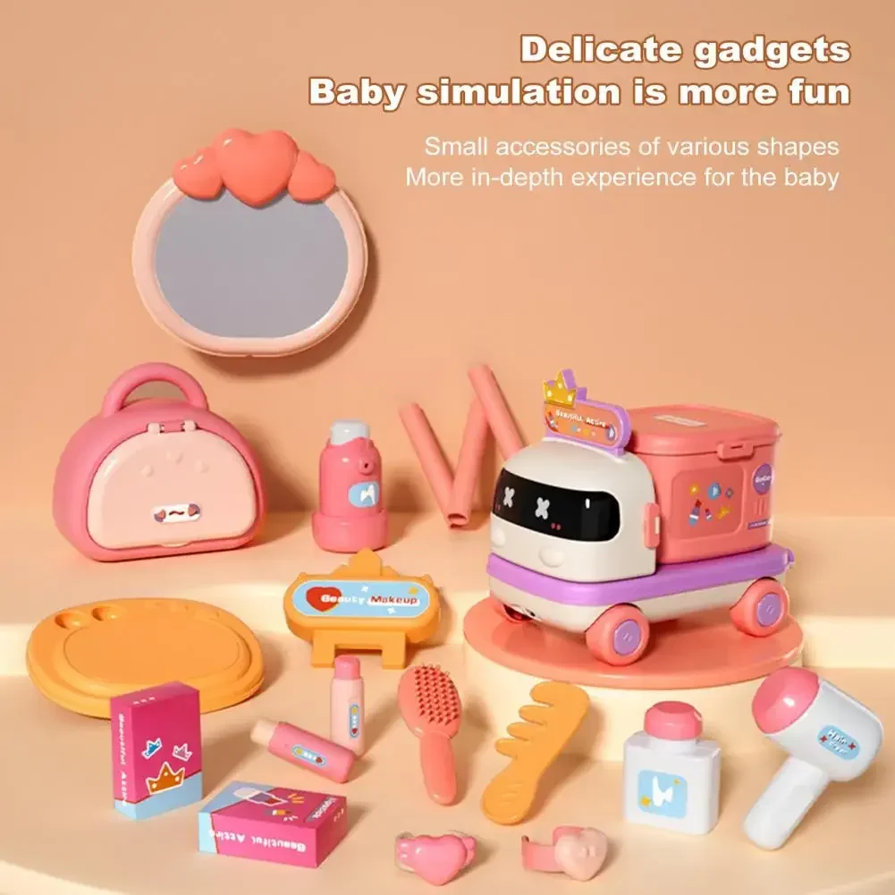 Kids Pretend Play Set Kitchen Accessories Doctor Nurse Medicine Role Playing Make Up Set Kid 3+ Boys and Girls Kids Gift