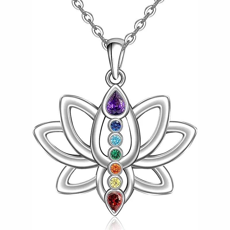 ★限定ご提供★ペンダントトップにも♡【7種チャクラ対応ペンデュラム】❤️ 7 チャクラネックレス女性のファッションフラワー女性の