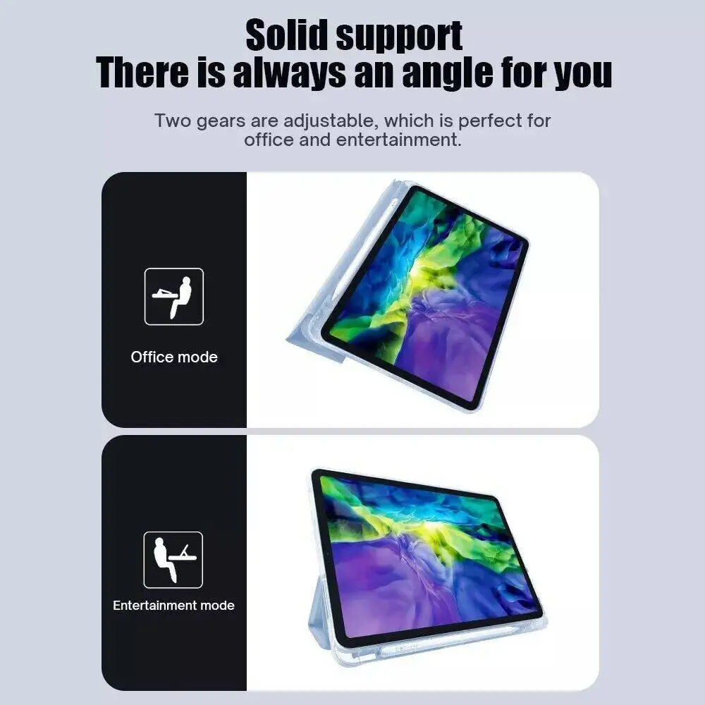 Premium Soft TPU Smart Case with Pencil Holder for 10.3-Inch Tablets - Protective Cover