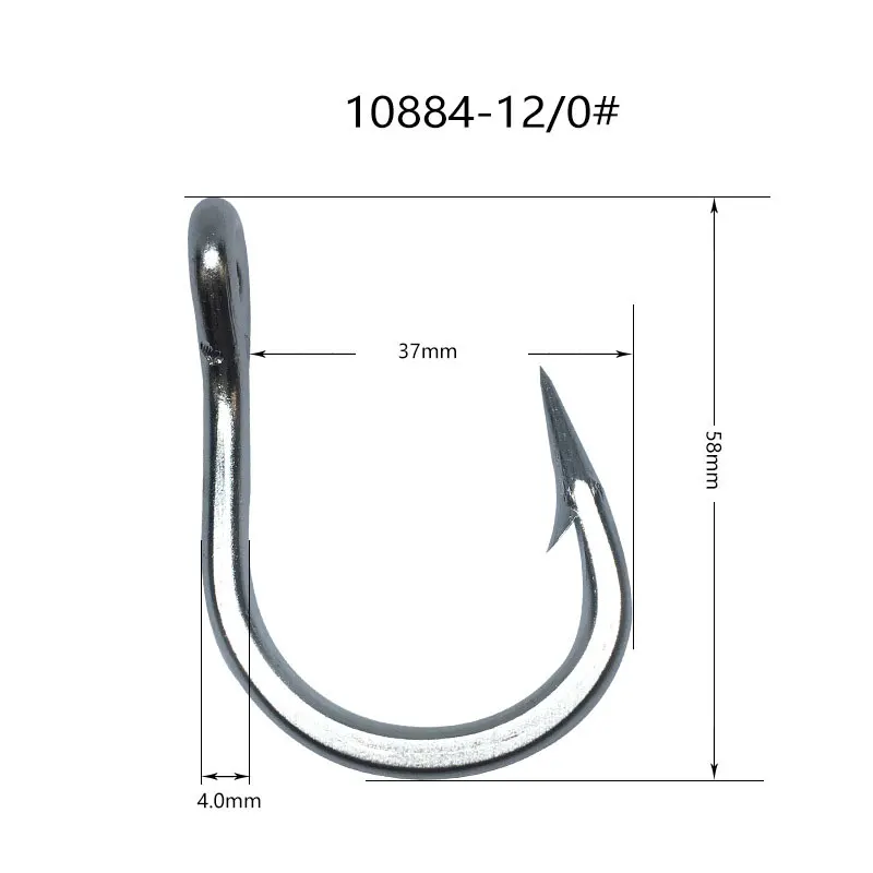 AS 20PCS Jigs Hooks 6X Strong Strength Stainless Steel Assist Lure