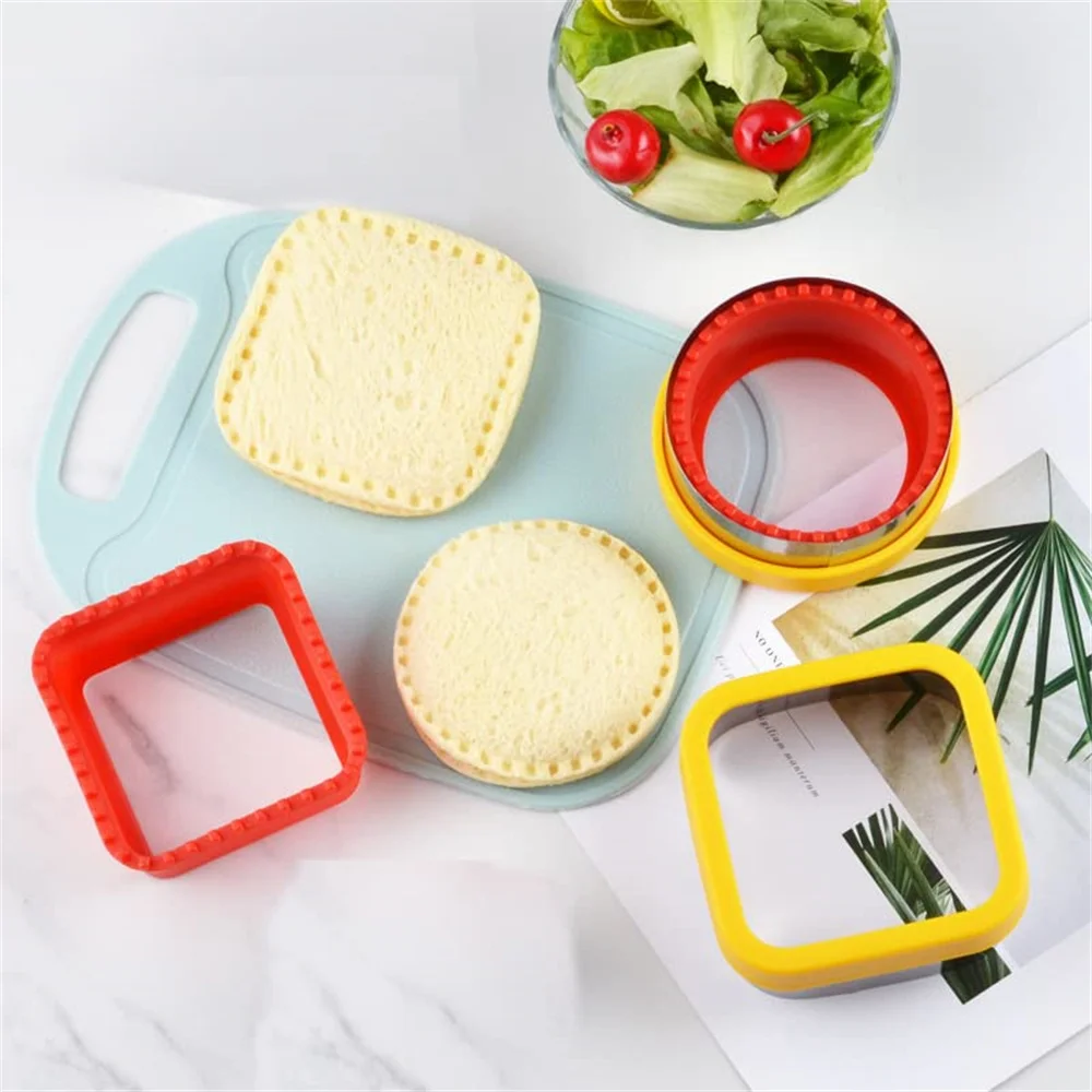 1 Stück geometrischer Sandwich schneider und Versiegelung sset Lebensmittel qualität pp Sandwich Schneid versiegelung sform für Kinder – Detail 6