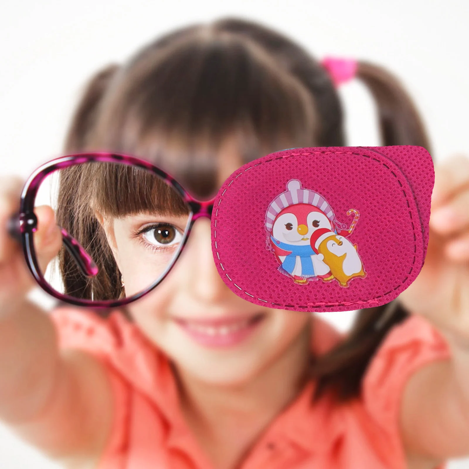 6 Pcs Children's Amblyopia Goggles Eyepatch for Lazy Glasses Blindfolds Kids Soft Patches Non-woven Fabric Correcting Cover 3