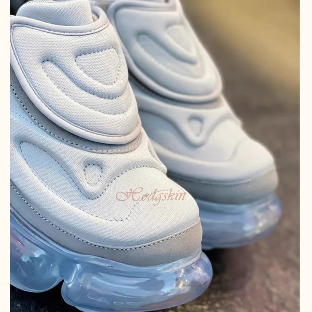 Thick Sole Platform Pumps Shoes Round Toe Air Cushion Bubble Bottom Strange Style Women Autumn Shoes Casual Party Fashion Solid