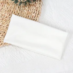 Unisex Elastic Fitness Headbands - Versatile Solid Color Hair Accessories - One Size (WHITE)