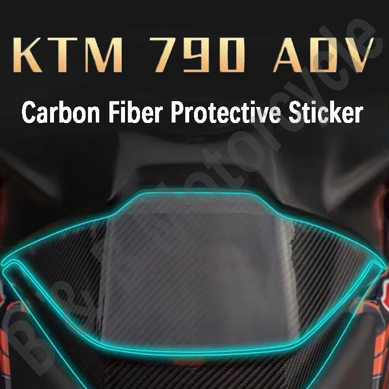 

Набор наклеек для топливного бака KTM 790ADV, защитная пленка, наклейка из углеродного волокна, наклейка для двигателя, персонализированная модификация украшения