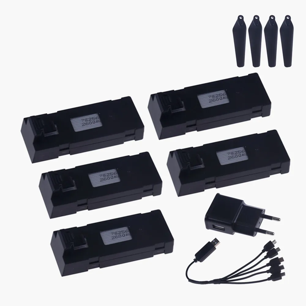 ตัวเลือกสินค้า แบตเตอรี่โดรน RC 3.7V 5000mAh สำหรับ E88 E99 P1 K3 P10 A13 S98 E525
