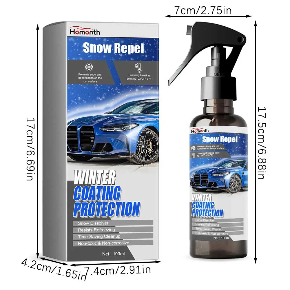 Deicer Spray Multifunctional Safe Ice Melting Agents Spray For Fridges/Freezer Inside