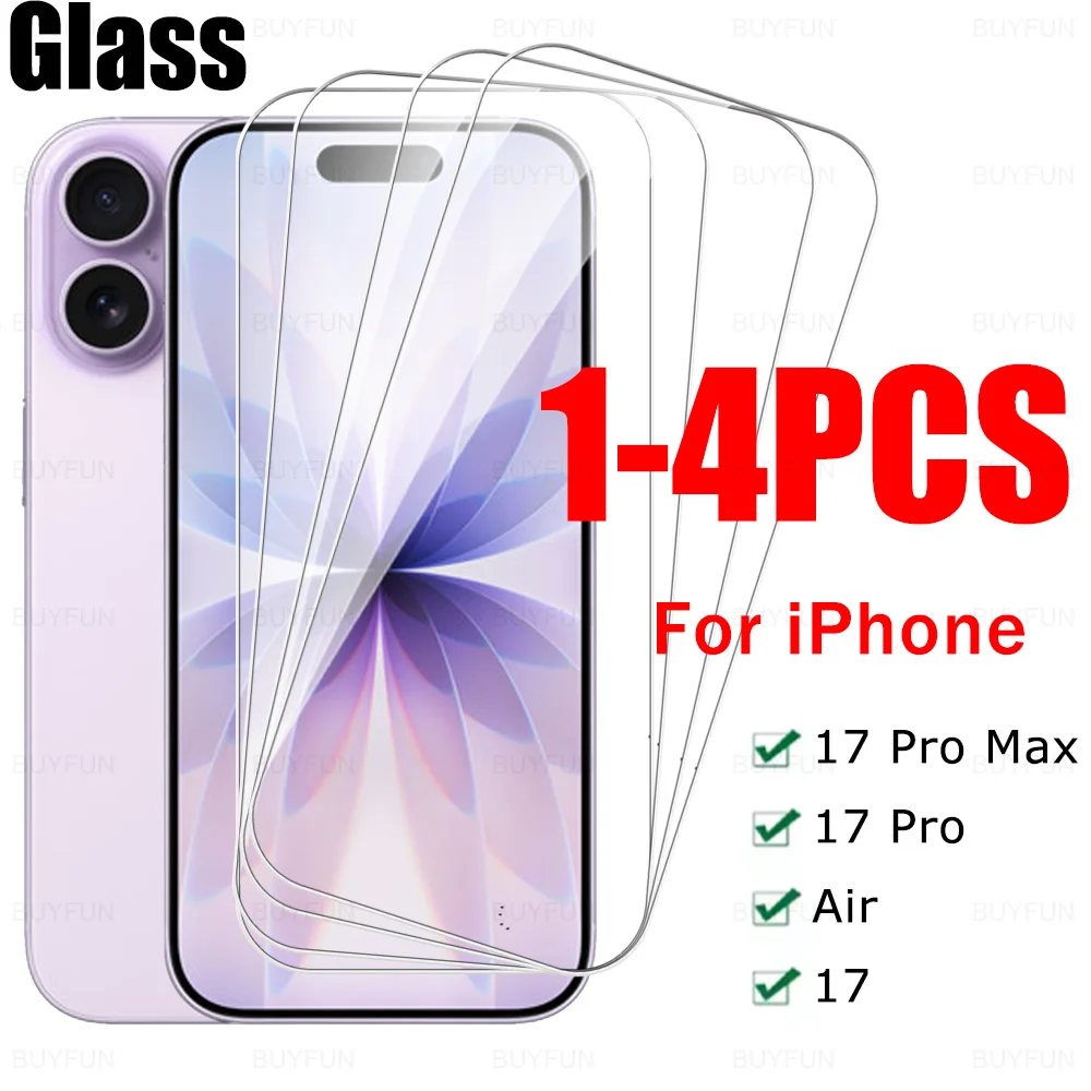 Clear Tempered Glass Screen Protector - 1 to 4 Pack