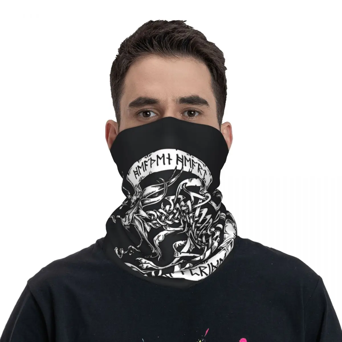

Viking Old Pride Dragon Bandana Neck Cover Printed Balaclavas Mask Scarf Multi-use Cycling Running Unisex Adult All Season