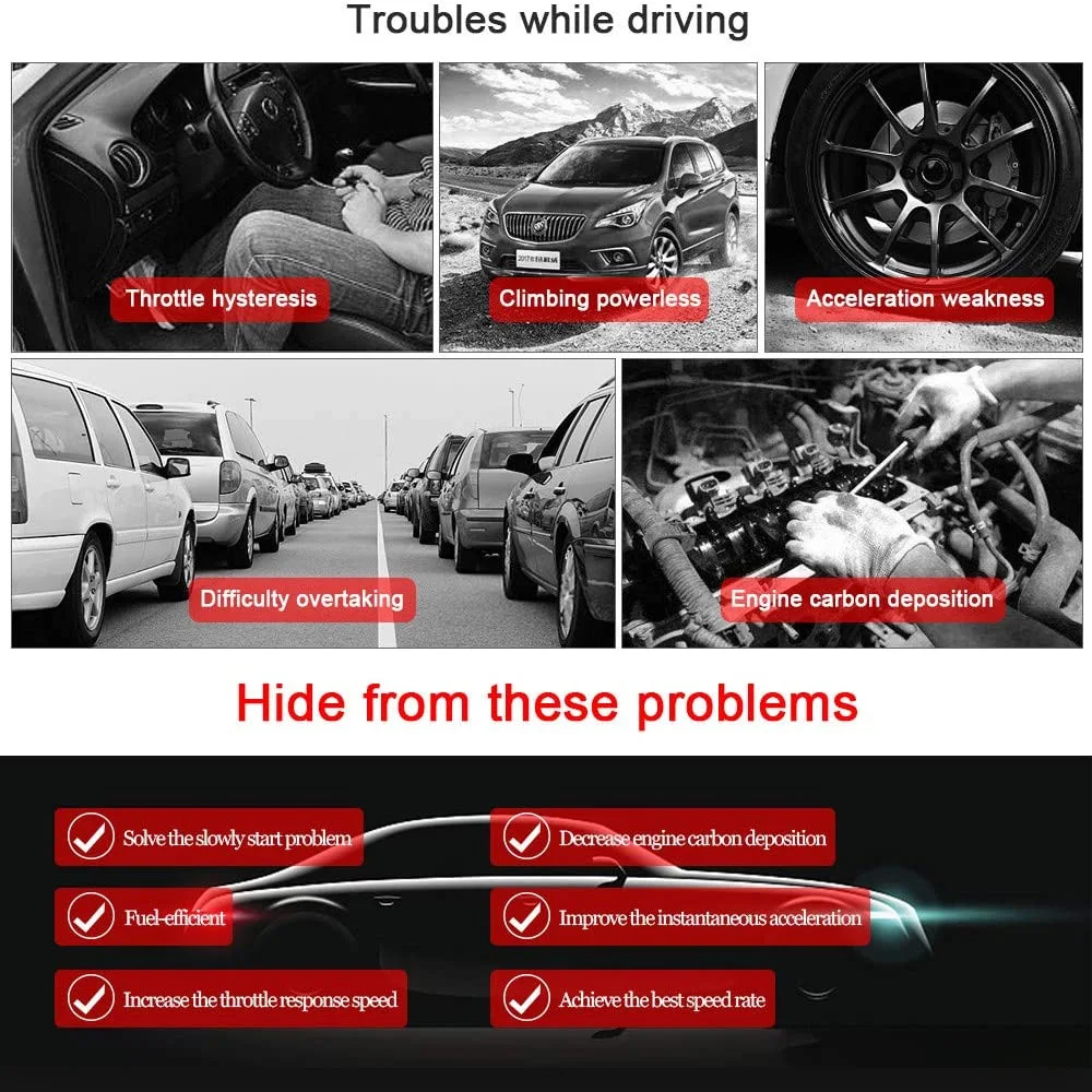 Racing Accelerator Potent Booster Tuning Parts Accessory Throttle Response Controller 9 Drive 5 Modes Portable Pedal Booster