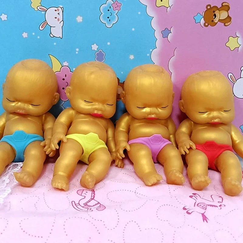 

Stress Relief Toy Gold Baby for Adult Stretching TPR Toy Squeeze Fidgets Toy Children Festival Goodie Bag Fillers