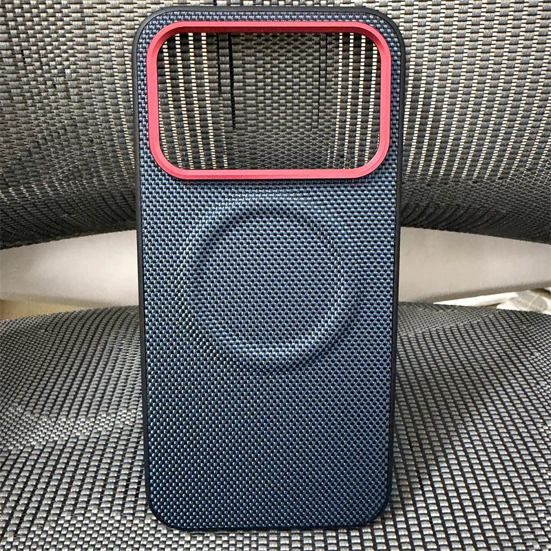 Magnetic Nylon Woven Matte Leather Skin-Friendly Case Cover Bumper