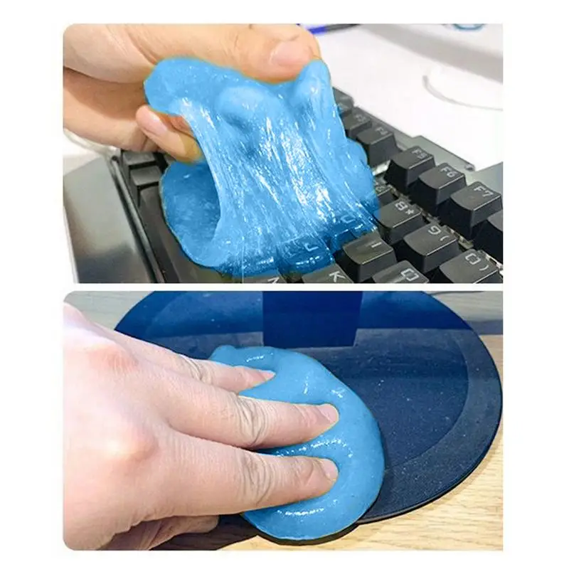 Car Cleaner Gel Dust Cleaning Slime for Dashboard Air Vents & Keyboard Reusable Multifunctional Goo Cleaning Tool