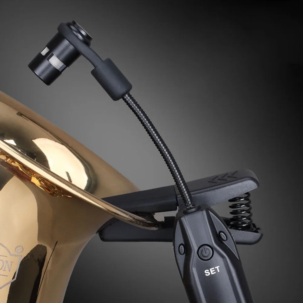 

Удобная и легкая беспроводная микрофонная система для саксофона, трубы и для быстрой и простой настройки Sax