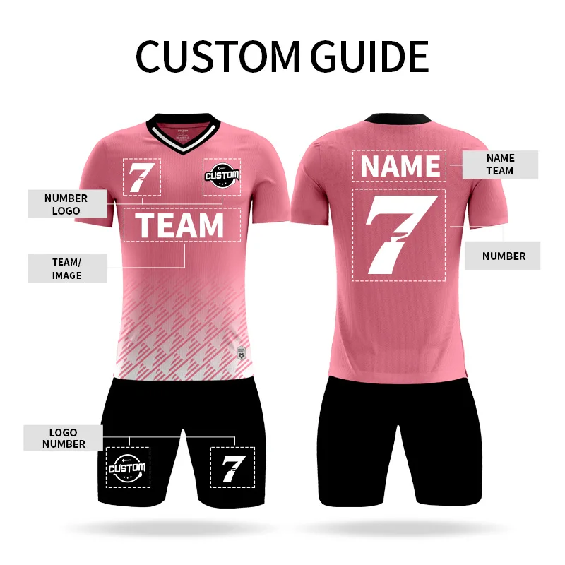 Sky Blue Print Short Sleeve Mens Soccer Uniform Adults Football Culb training wear soccer uniform football full set 8858