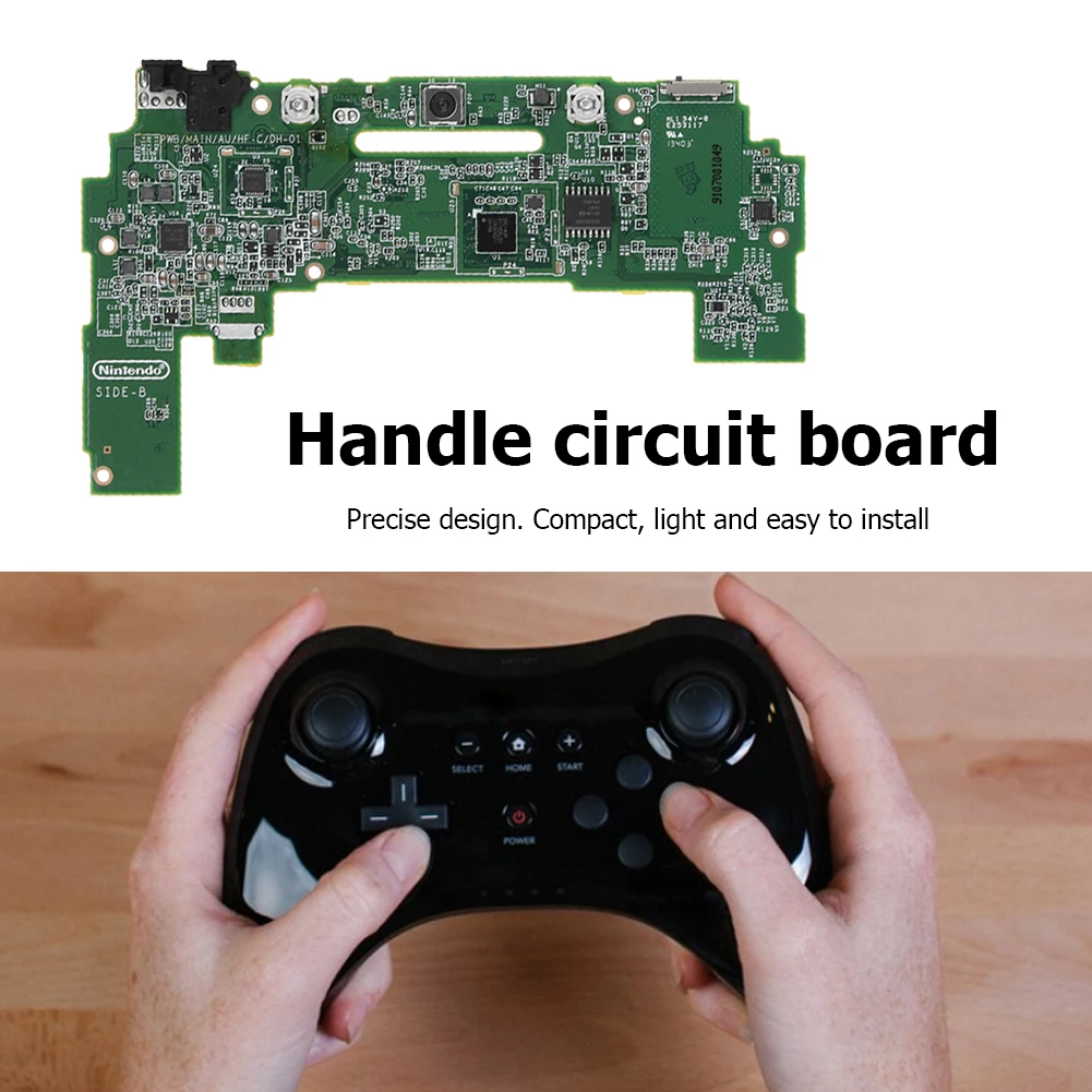 Piezas de Repuesto de placa base PCB de doble cara para Nintendo WII U Game Pad Gamepad de circuito| | -