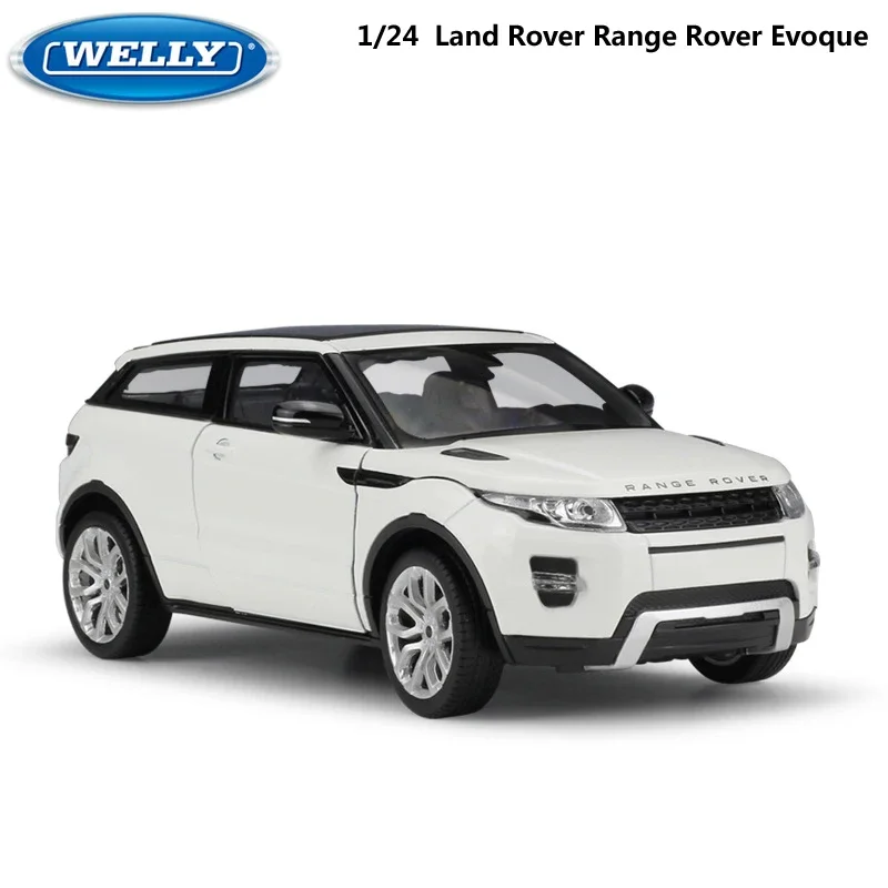 

WELLY Model Car 1:24 Scale Diecast Car Land Rover Range Rover Evoque SUV Simulator Metal Alloy Toy Car For Boy Gift Collection