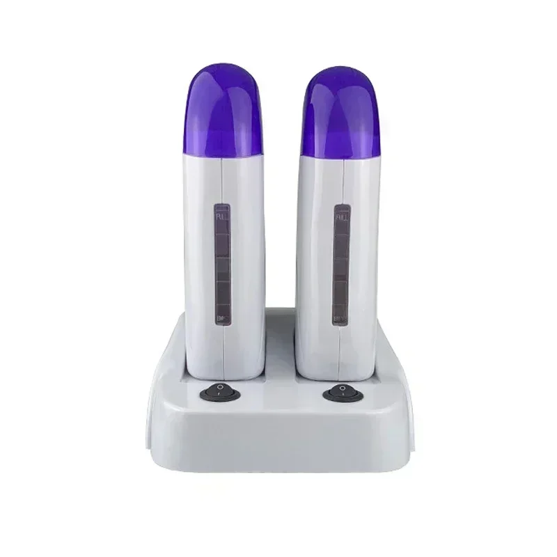Depilatory Heater with Base Roll On Wax Heater Warmer Refillable Wax Cartridge Hair Removal Wax-melt Machine Skin Care Tool 4