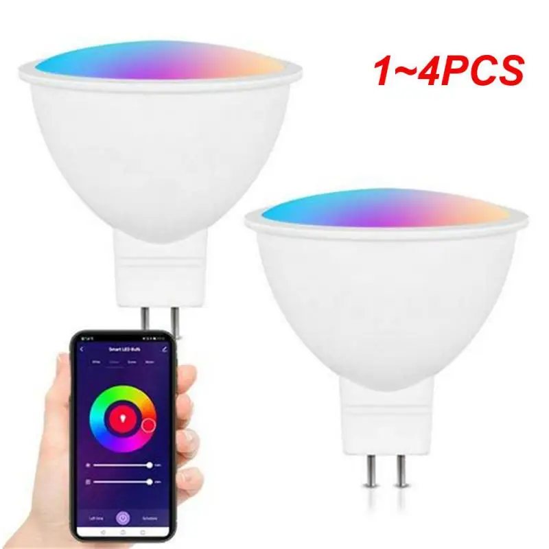 

Умная лампа GU10 MR16 RGB C + W с регулируемой яркостью, 1-4 шт.