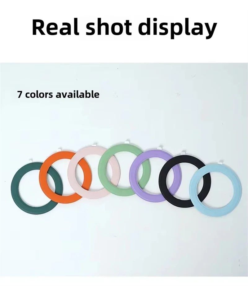 2PCS Magnetische Platte Ring PU Leder Aufkleber Telefon Halter für Magsafe IPhone Samsung Unterstützung Drahtlose Ladegerät Mag Safe Grip stehen – Detail 7