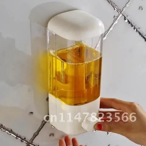 New Portable Kitchen Bathroom Hotel Soap Dispenser Wall Mount Suction Cup Shampoo Shower Dispenser Single Lotion Soap Dispenser