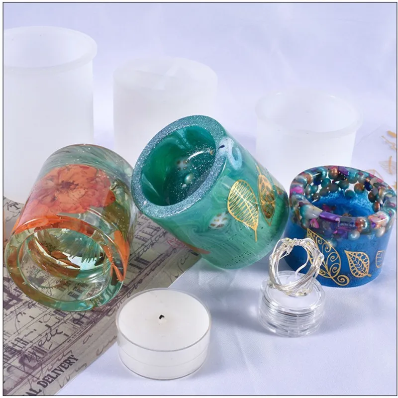 Cylindrical Candle Holder Mold 4