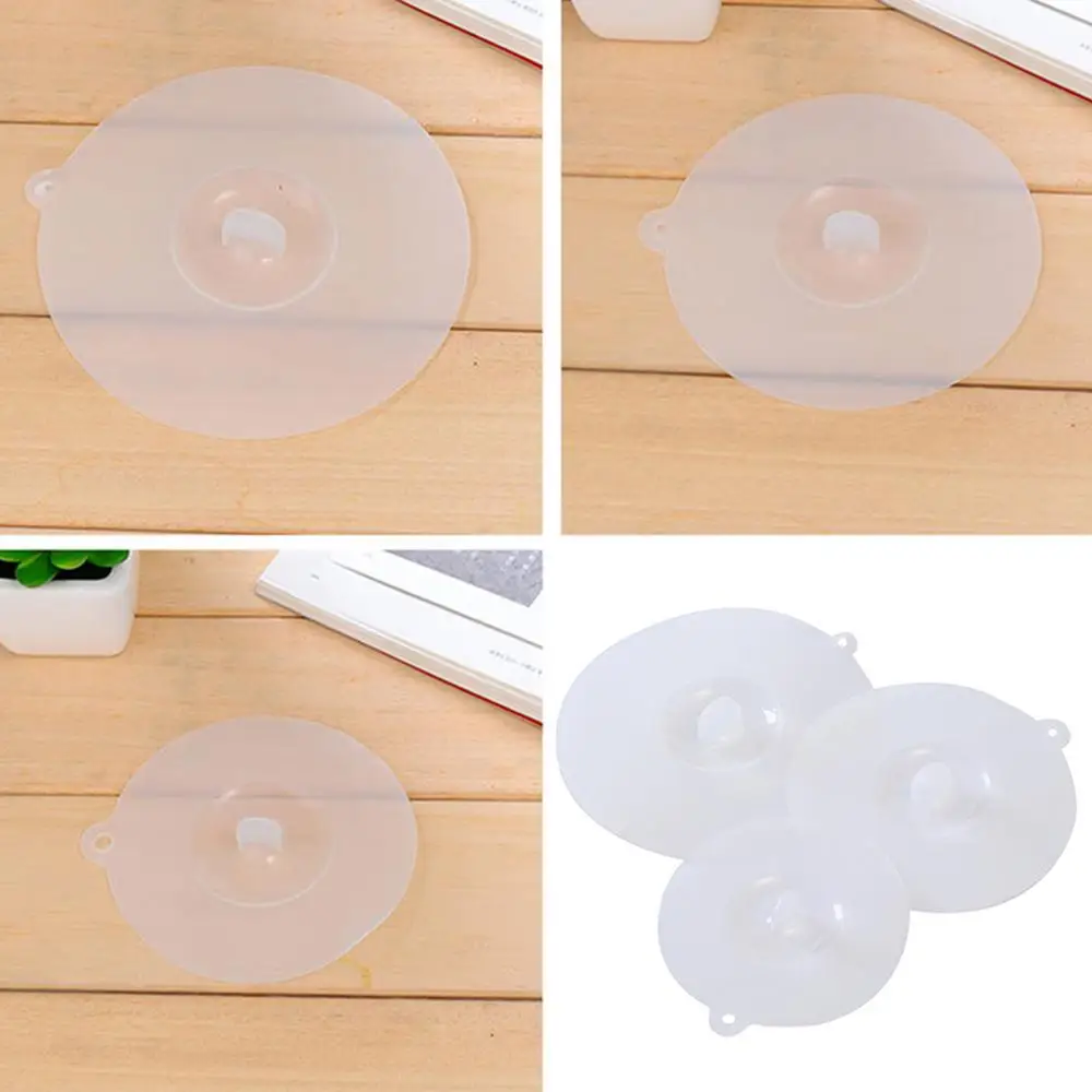 Description Picture 6 of item1PC High Temperature Resistance Silicone Cup Lids Durable Transparent Cup Suction Seal Lid Anti-dust Glass Mug Cover