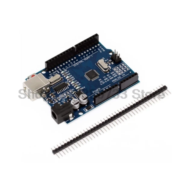 לוח פיתוח UNO R3 ATmega328P CH340 CH340G עבור Arduino UNO R3 עם כותרת פין ישרה וכבל