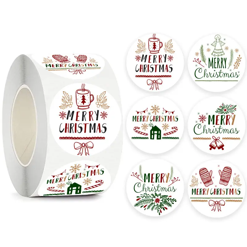Children's Christmas gift label stickers School teachers commended students reward Self-adhesive Decorative gifts series - Image 28