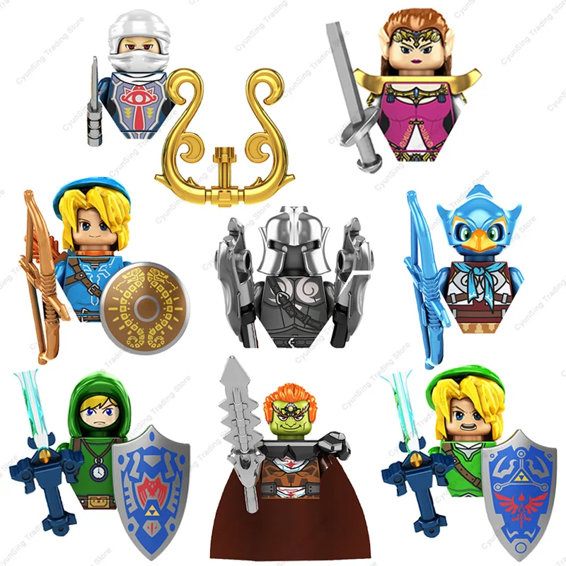 2023 Giochi Classici The Legend Of Zelda Princess Link Ganon Sheik Mini Action Figures Assemblare Building Blocks Giocattoli Per Bambini Regali