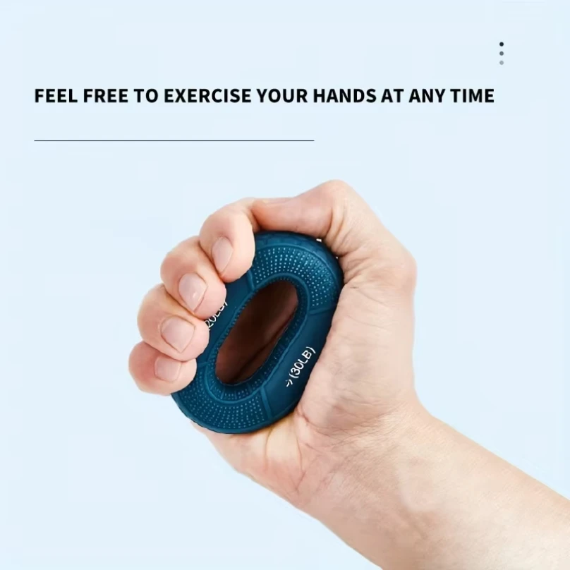 Hand Grip Ring with Silicone Carpal Expander Strength Training Finger Ring Increase Muscle Power and Body Building 20-80LB, hand grip ring