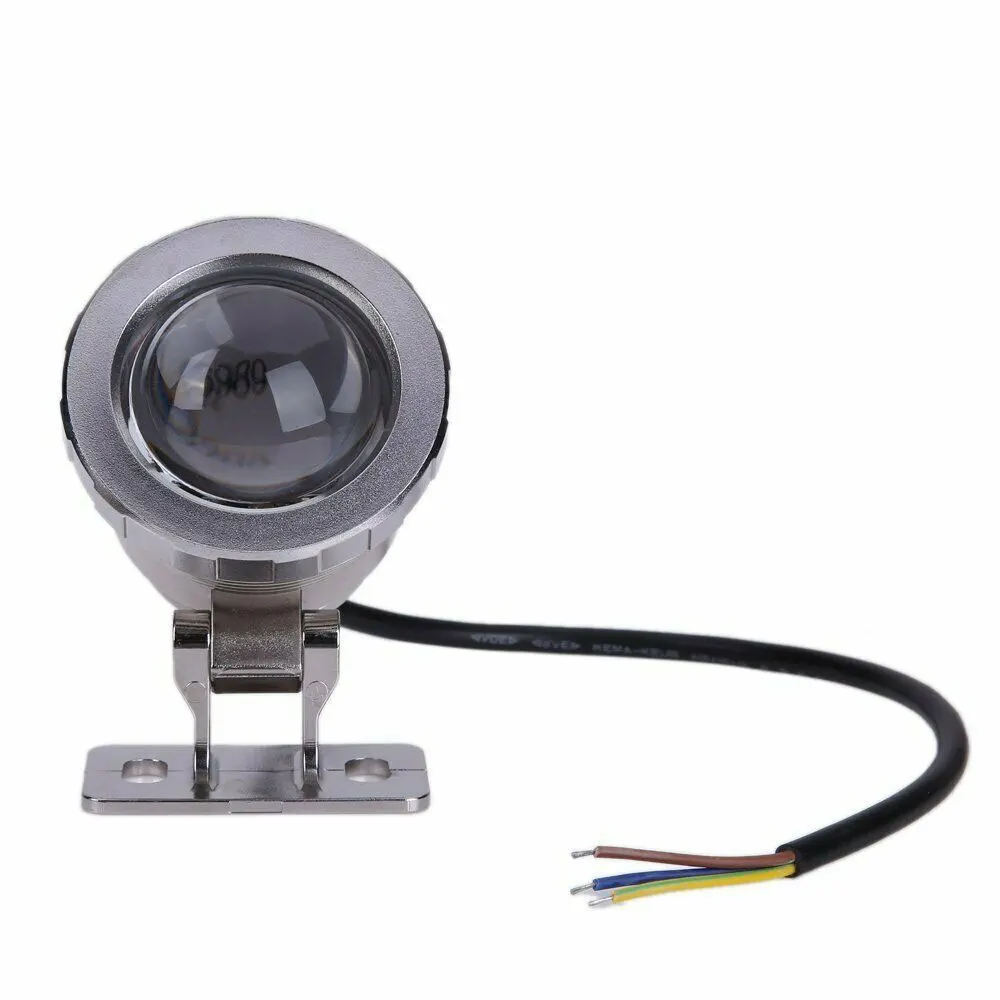 LED Flood Light Underwater Fishing Light 10W 15W RGB LED Flood Light Underwater Waterproof Fountain Pool Pond Aquarium Spotlight Bulb Lamp Outdoor Garden DC 12V 85-265V
