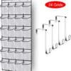 14/24 Pockets Over the Door Shoe Organizer Large Mesh Pockets With 4 Hooks Transparent Fabric Shoe Rack Storage Bag For Bedroom 1