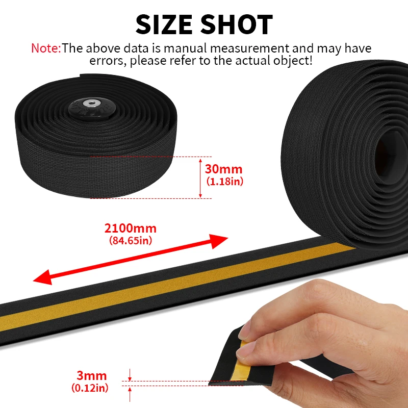 Bicycle Handlebar Tapes Silicone + EVA Ergonomic Road Bike Bar Tapes Anti-slip Shockproof Handlebar Tape Cycling Parts bike handlebar tape