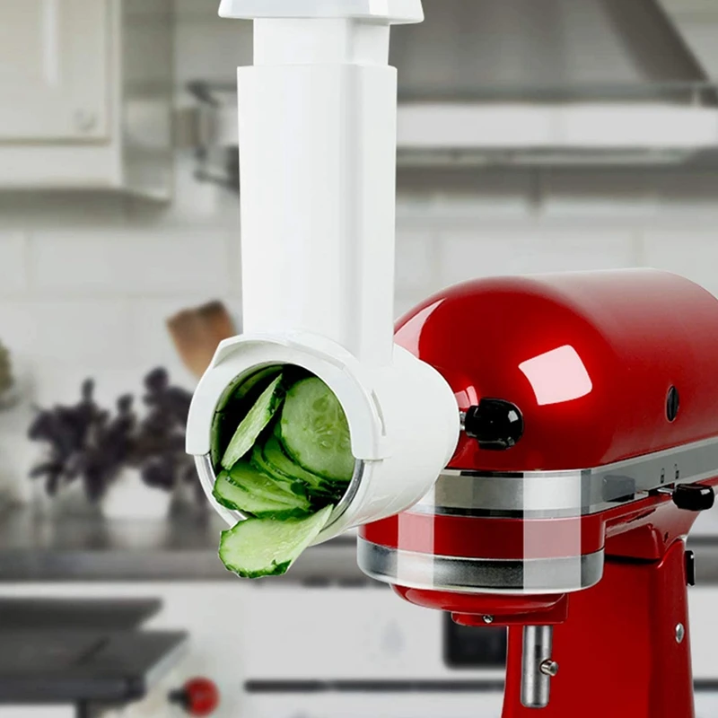 For KitchenAid Vertical Mixer Slicer/Shredder Accessories, Salad Machine  Vegetable Chopper, Dishwasher with 3 Blades Safe - AliExpress