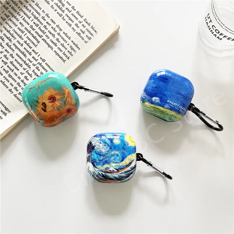 Custodia Morbida Per Samsung Galaxy Buds Live/Pro/2 Cute Sun Flower Buds 2 Snow Star Protector Con Portachiavi Per Galaxy Buds Pro Cover
