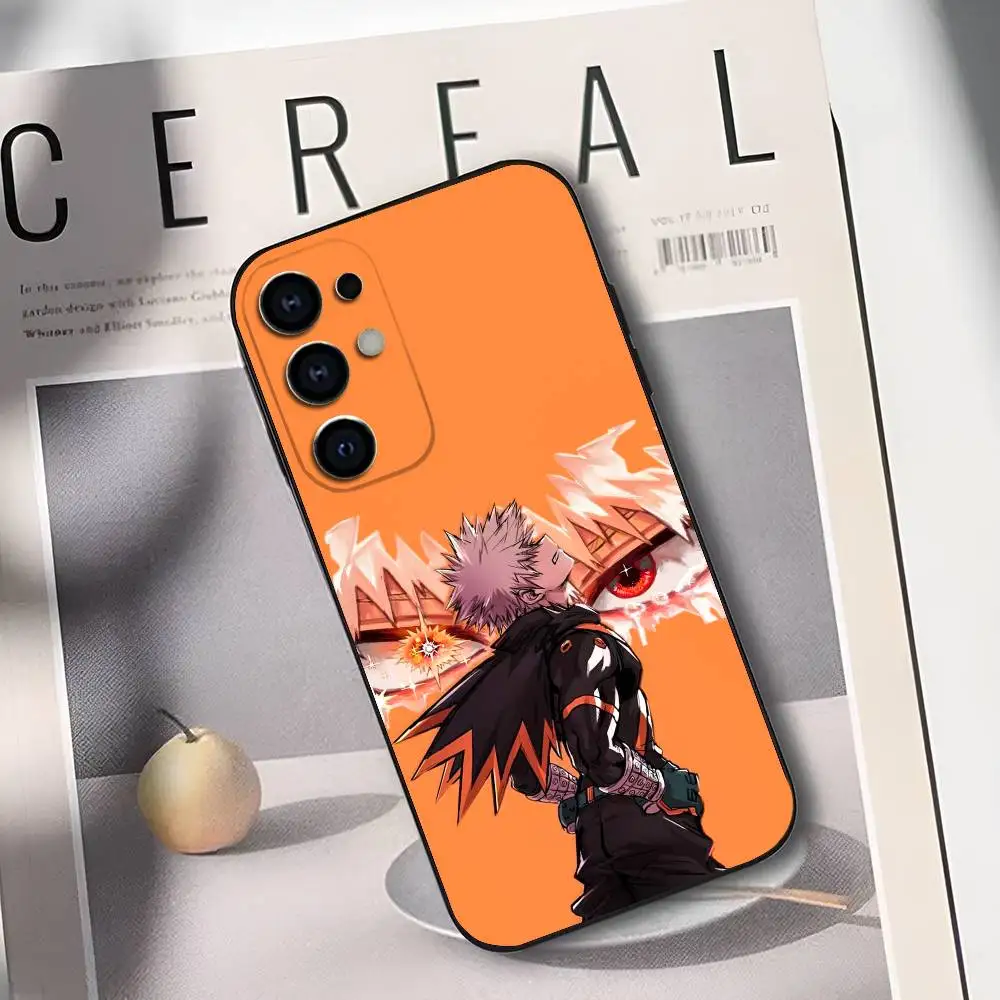 Silicone Soft Phone Case Featuring B-Bakugo A-Anime K-Katsuki Design