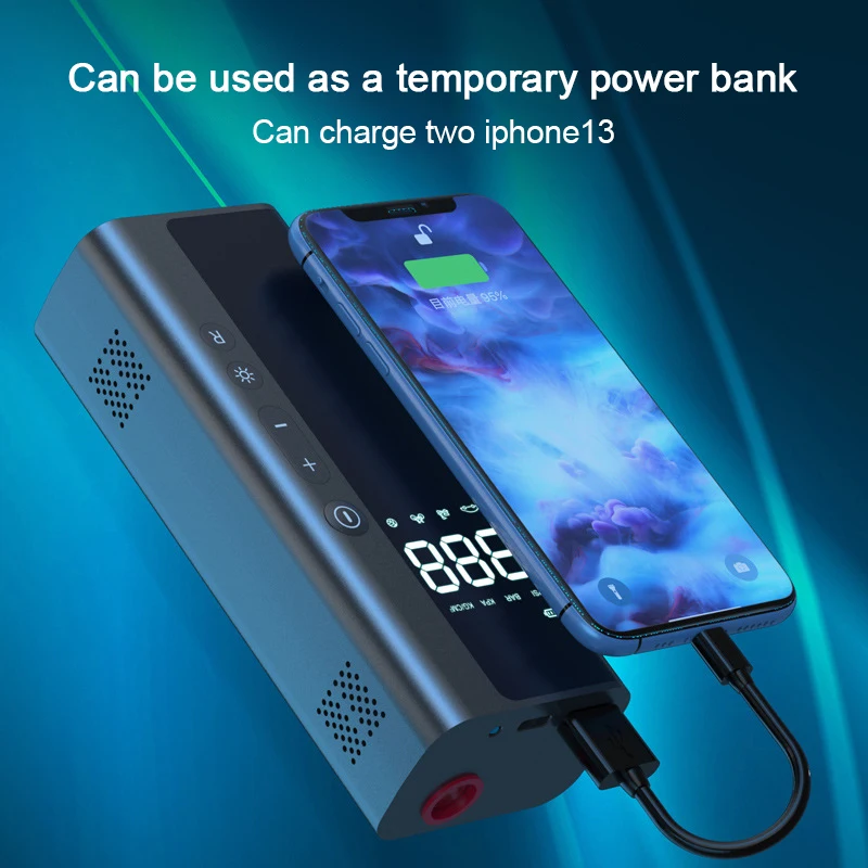 12V 150PSI 휴대용 자동차 공기 압축기 8000mAh 충전식 배터리 전기 타이어 팽창기 펌프, 오토바이 자전거 타이어 공