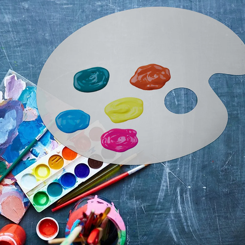 1 Set Watercolor Mixing Palette Mixing Plate Acrylic Foundation Plate with Spatulas Palette with Spatulas Paint Tray Color Palette Watercolor Palette