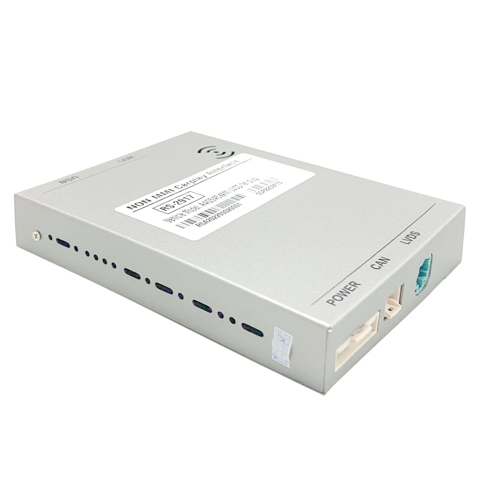 아우디 A4/A5/S5 및 레인지로버 카플레이용 디코더 어댑터, 전면 뷰 확장 5인치 USB 스크린 카플레이 인터페이스 적용 가능