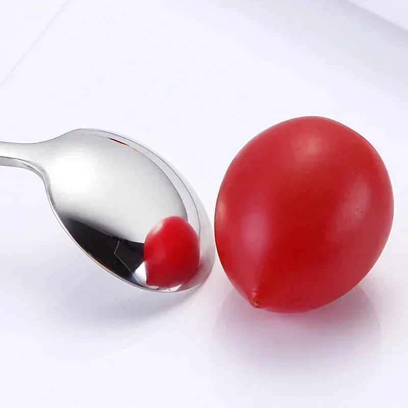 Stainless steel spoon tea spoon Rainbow Color Coffee Tea Stir Spoon Long Handle Ice Cream Dessert Spoons Eco-Friendly Stainless Steel Tableware Kitchen Supplies